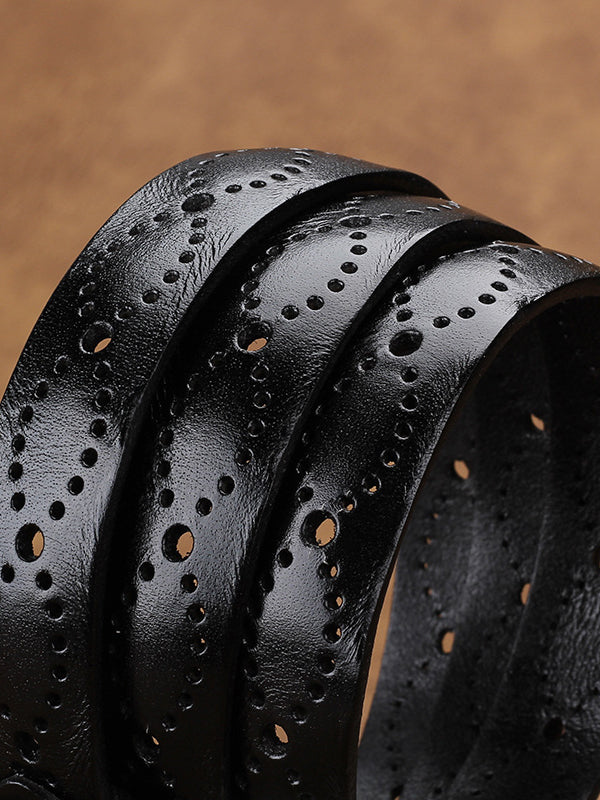 Women's Fashion Hollow Imitation Leather Belt