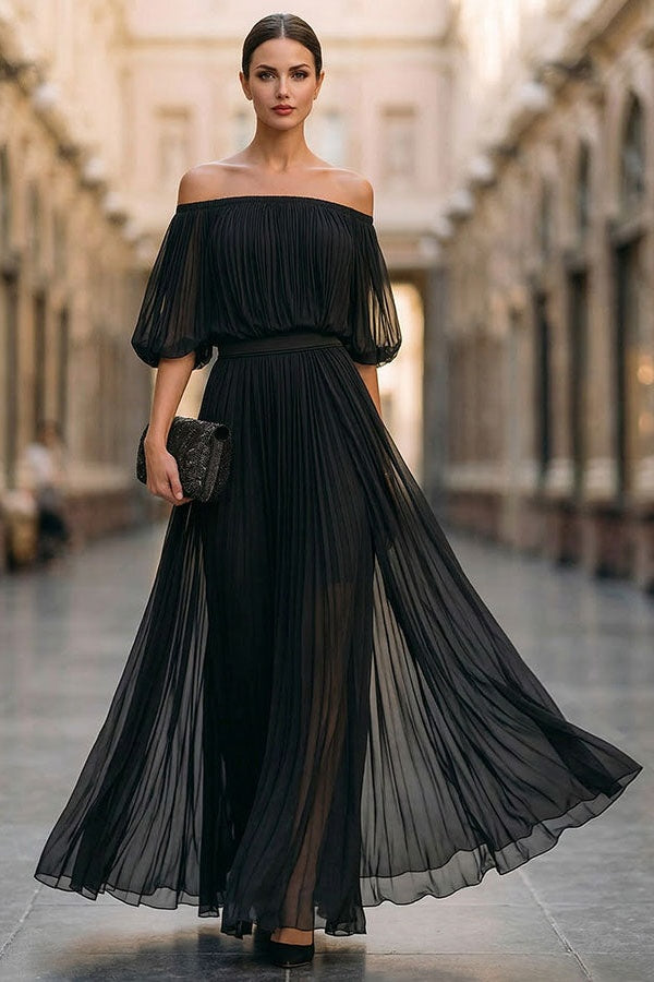 Vestido Maxi Floral de Um Ombro Só