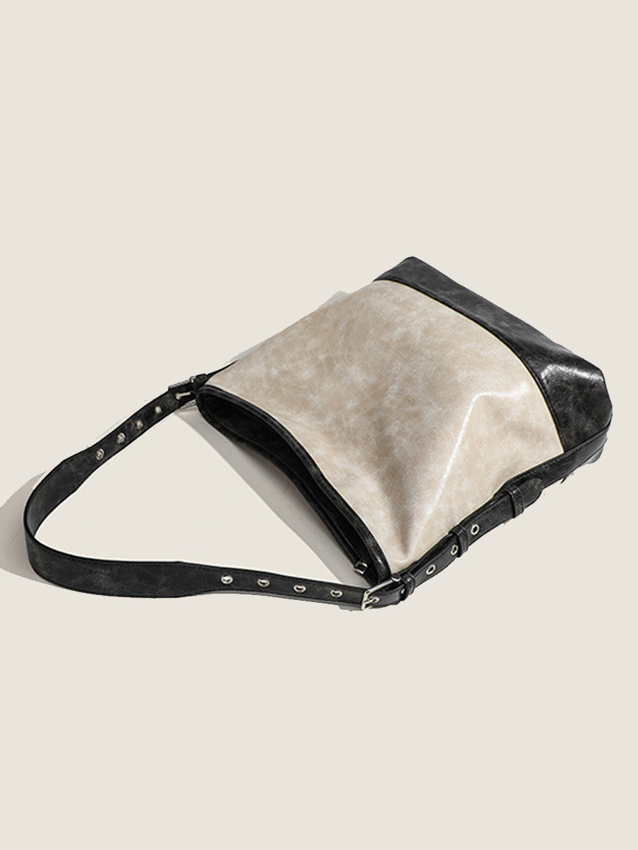 Women's Fashionable Color-block Handbag