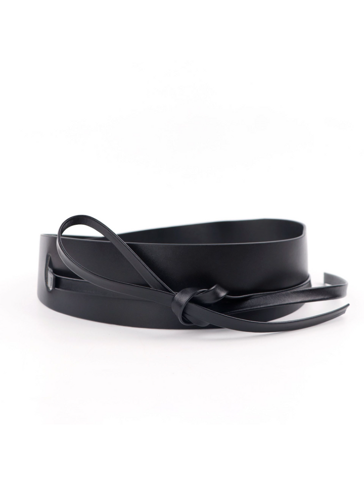 Women's Fashion Imitation Leather Tie Band Wide Belt