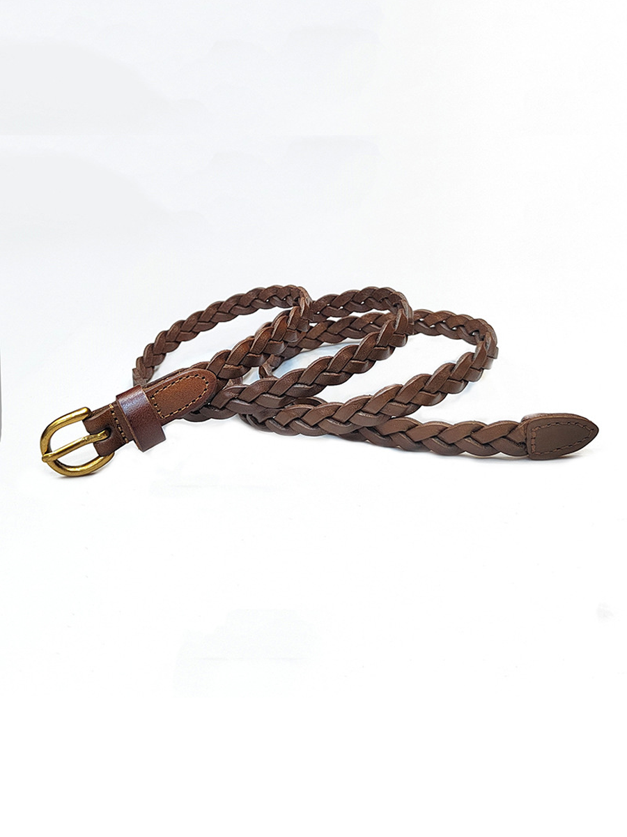 Women's Braided Belt Casual Pin Buckle Belt