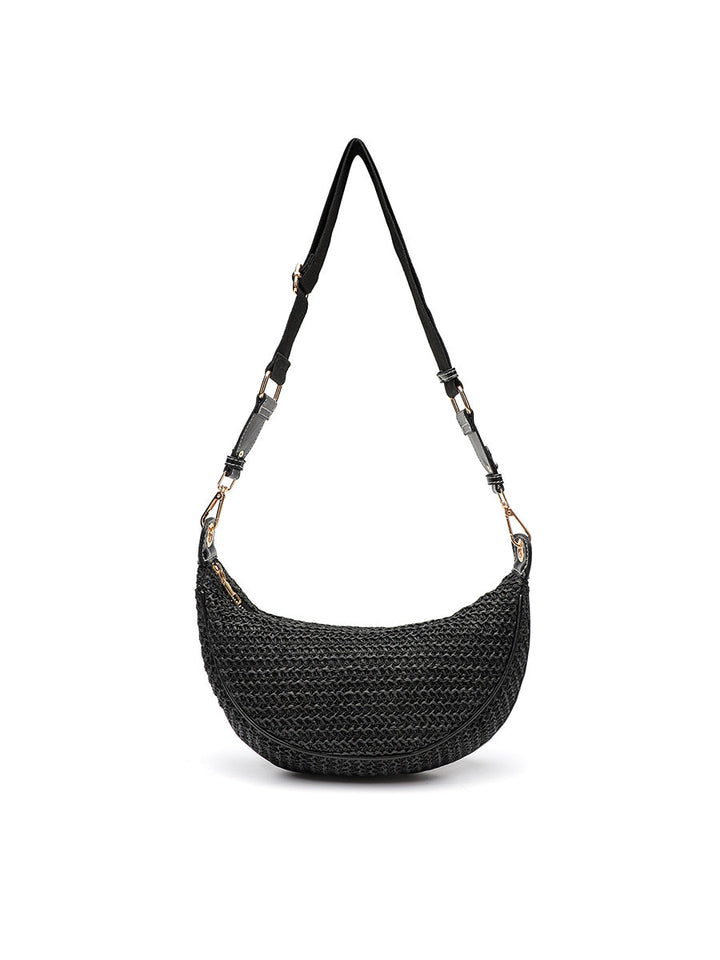 Women's Casual Shoulder Crossbody Bag Woven Underarm Bag