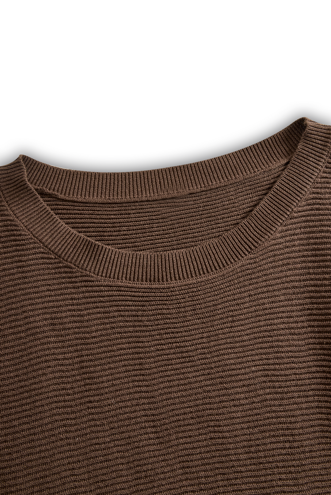 Women's Fashion Round Neck Knitted Sweater Skirt Set