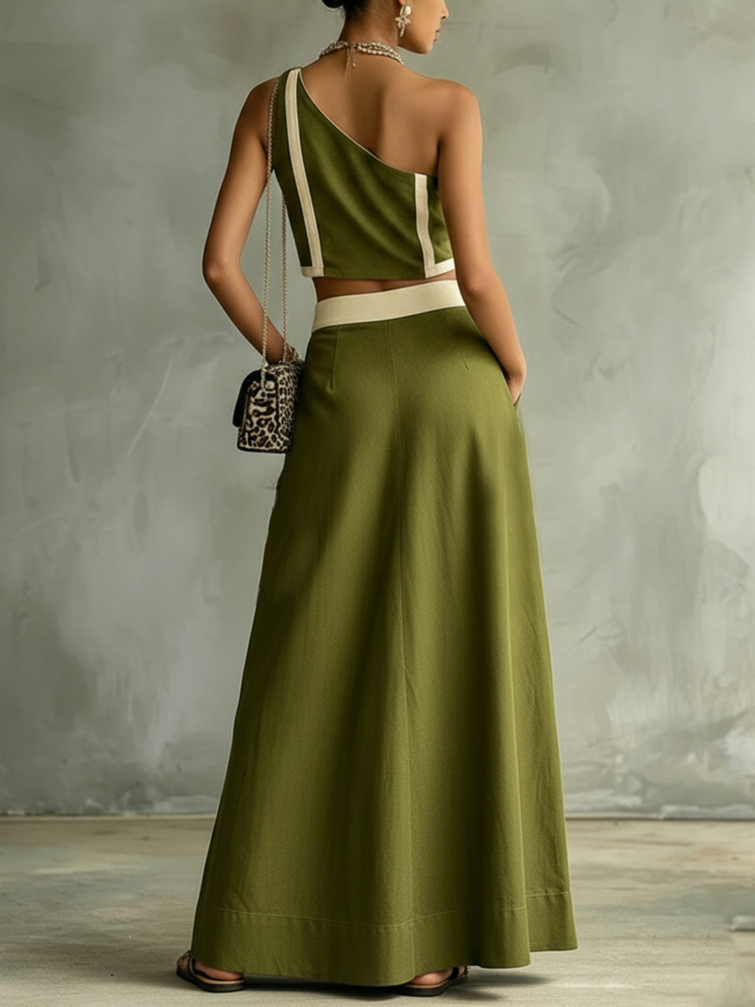 Set kalhot s jedním ramínkem a zipem