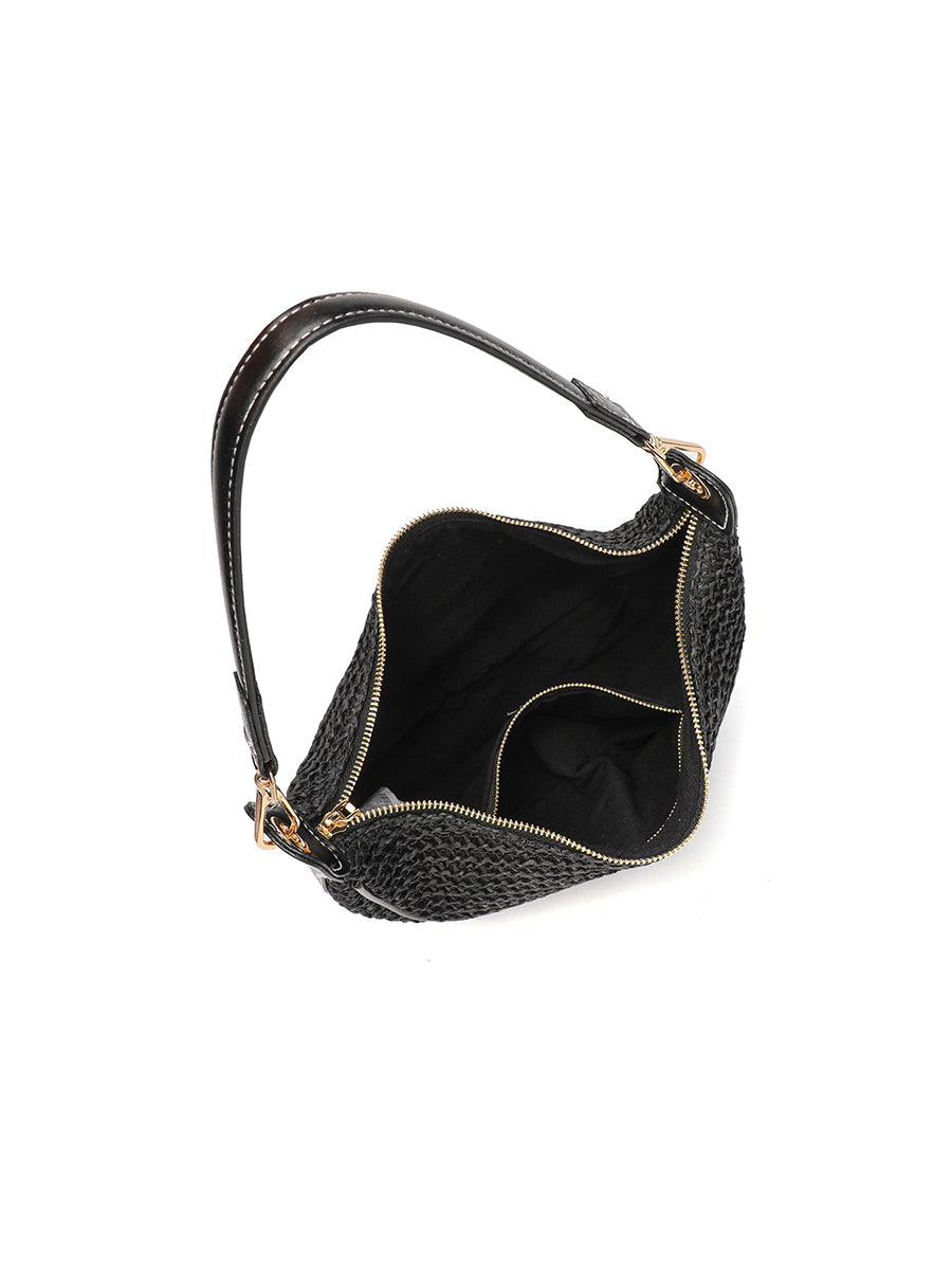 Women's Casual Shoulder Crossbody Bag Woven Underarm Bag