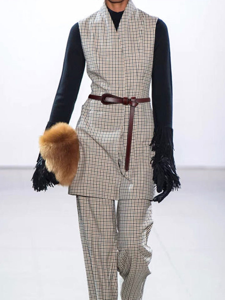 Dámský módní tenký pásek z umělé kůže