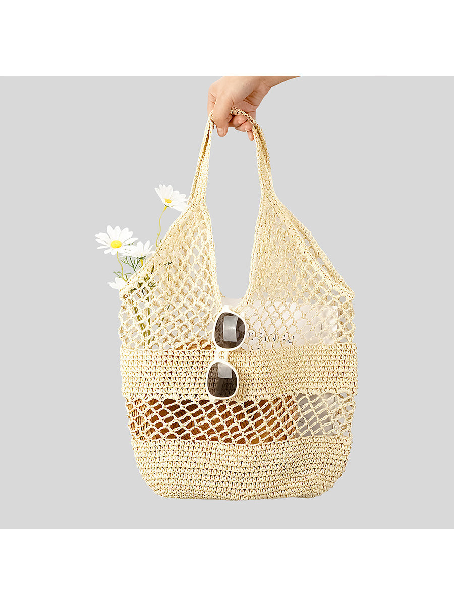 Women's Fashion Holiday Woven Handbag