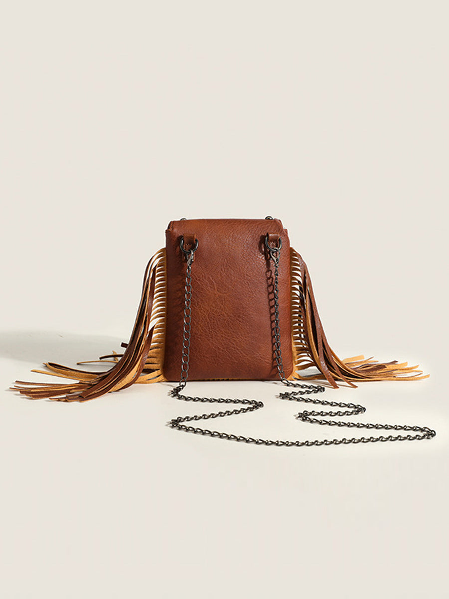 Women's Fashion Western Cowboy Style Tassel Bag