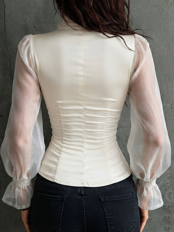 Romantická halenka s korzetem a volánky