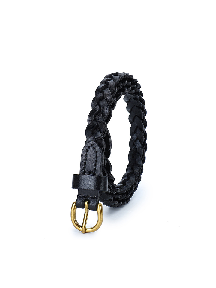 Women's Braided Belt Casual Pin Buckle Belt
