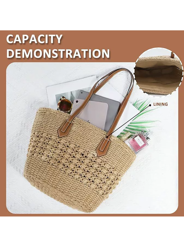 Women's Versatile Hand-woven Shoulder Handbag