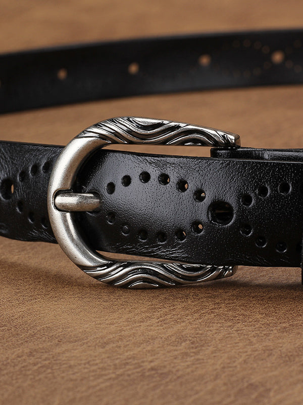 Women's Fashion Hollow Imitation Leather Belt
