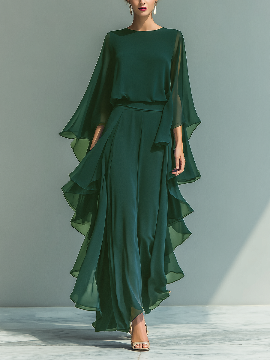 Completo Due Pezzi in Chiffon Midnight Grace