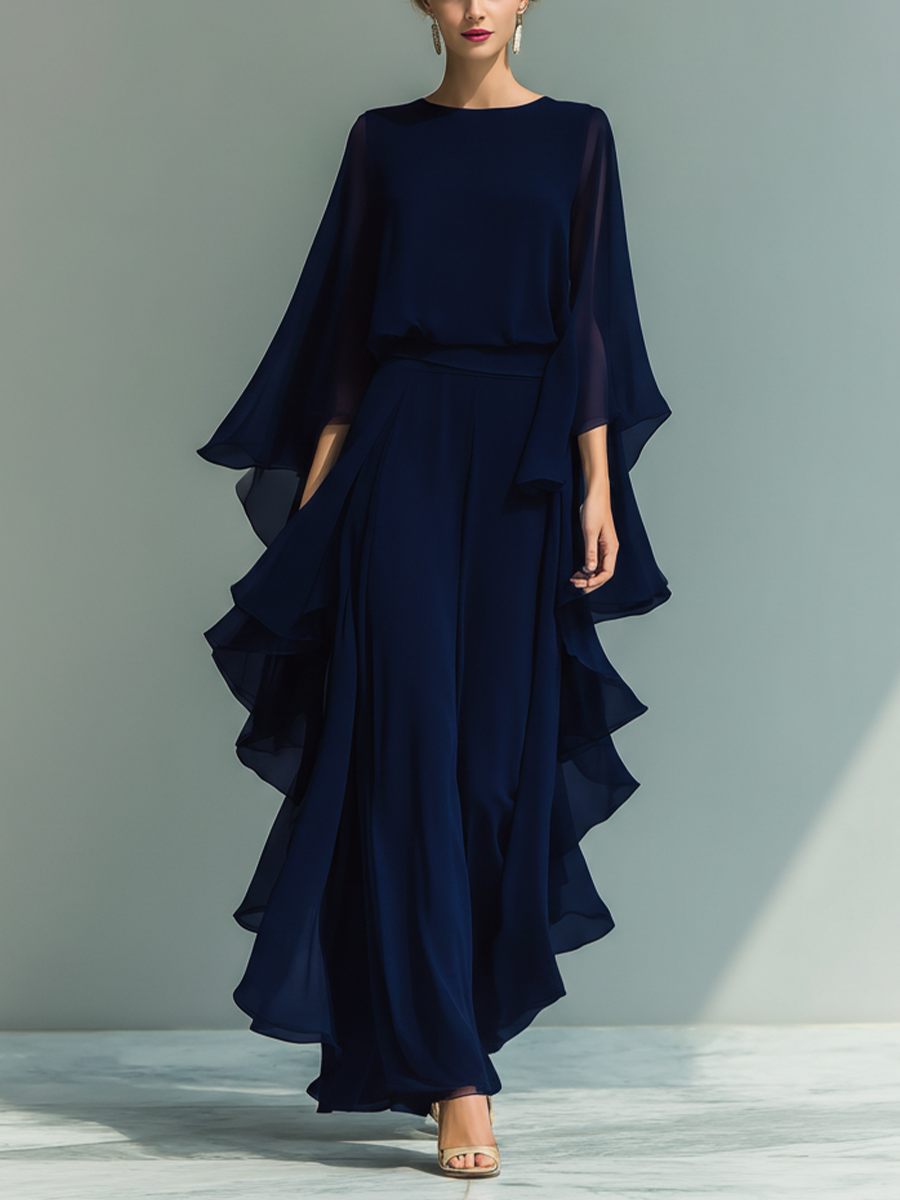 Completo Due Pezzi in Chiffon Midnight Grace