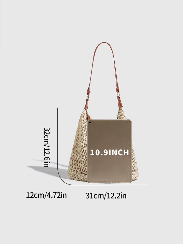 Women's Woven Hollow Bag Beach Bag Shoulder Bag