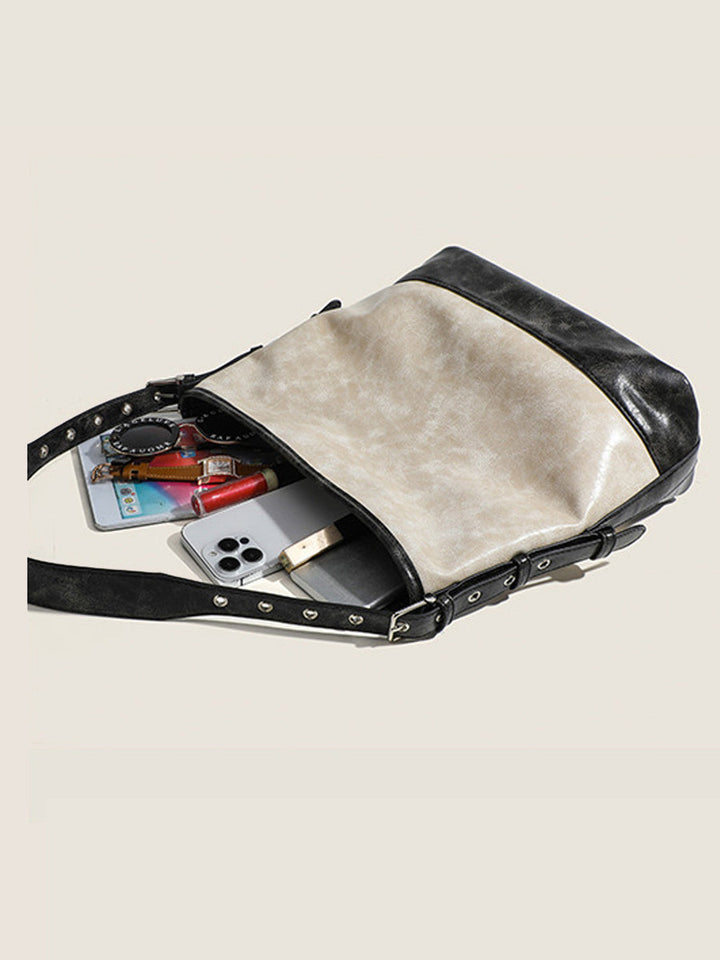 Women's Fashionable Color-block Handbag