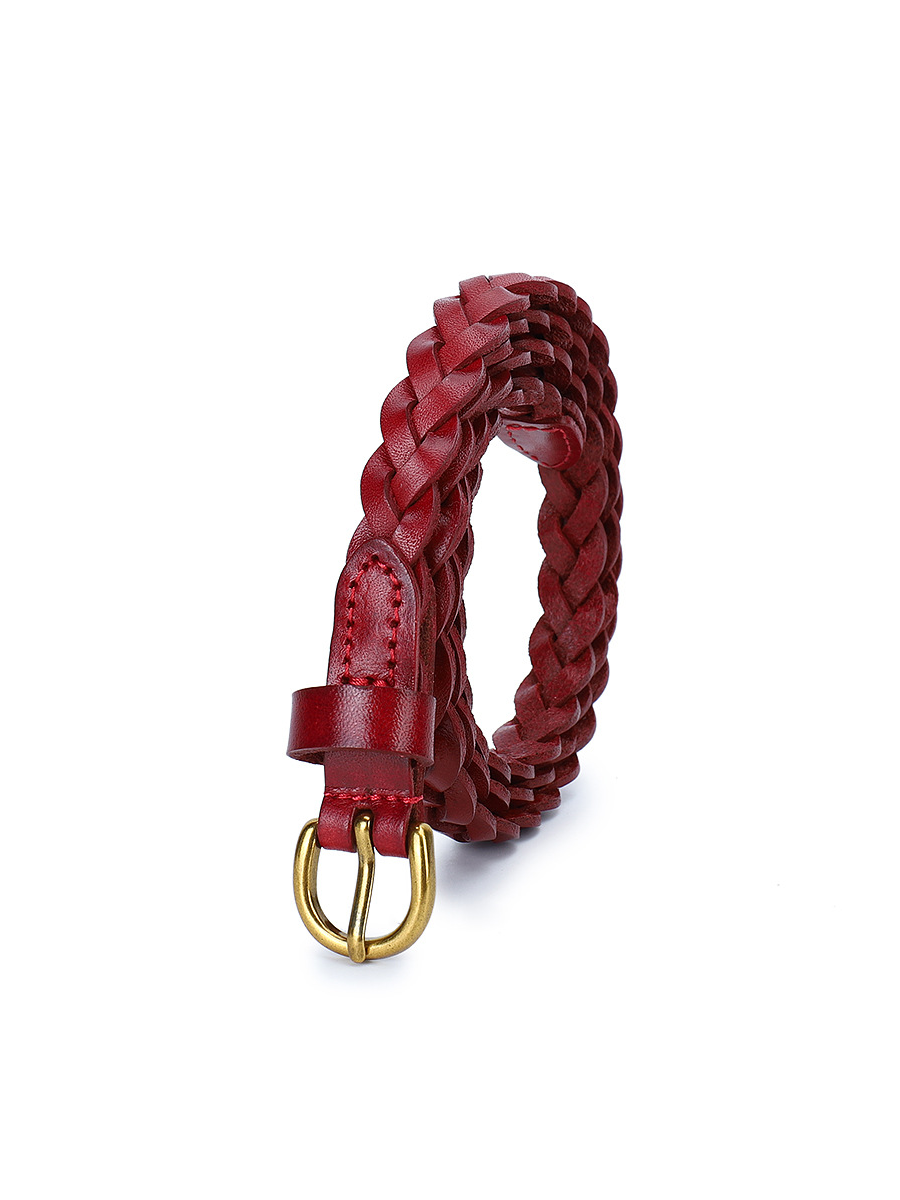 Women's Braided Belt Casual Pin Buckle Belt