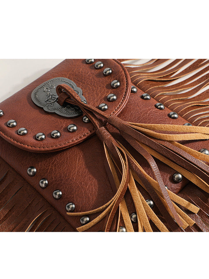 Women's Fashion Western Cowboy Style Tassel Bag