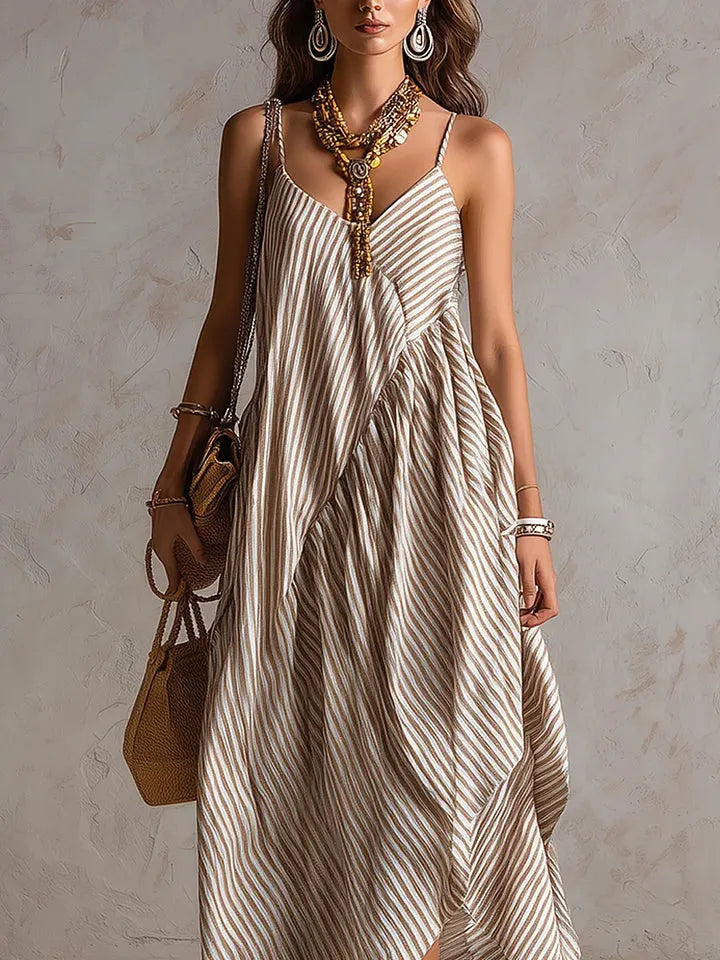 Pasiasta boho sukienka maxi