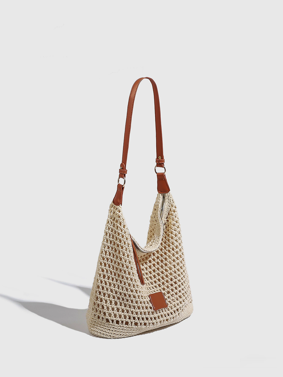 Women's Woven Hollow Bag Beach Bag Shoulder Bag