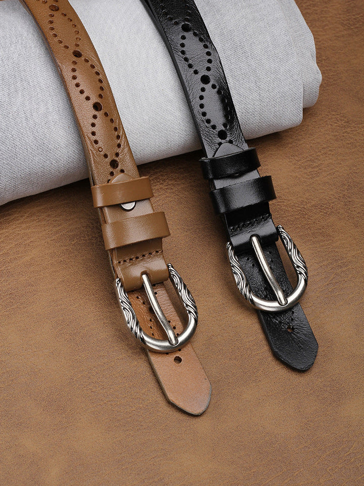 Women's Fashion Hollow Imitation Leather Belt