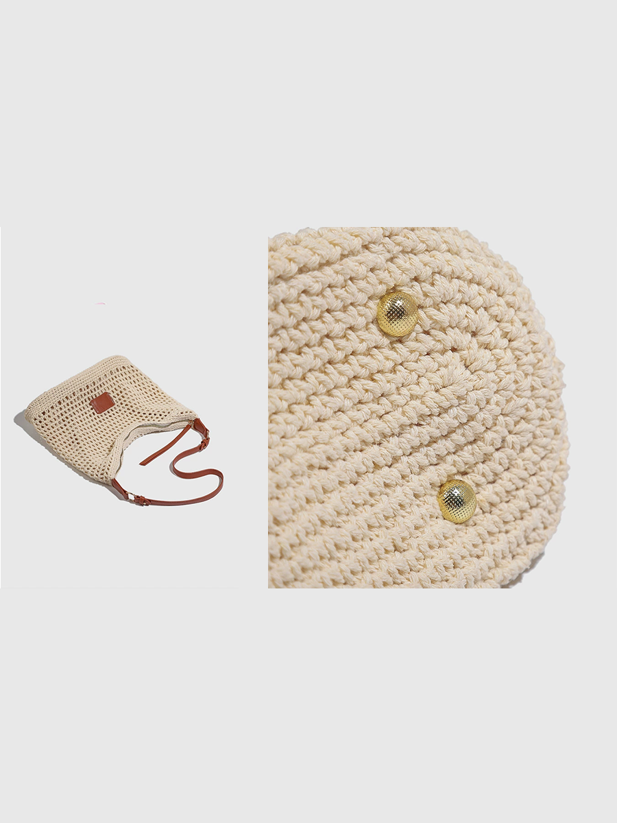 Women's Woven Hollow Bag Beach Bag Shoulder Bag