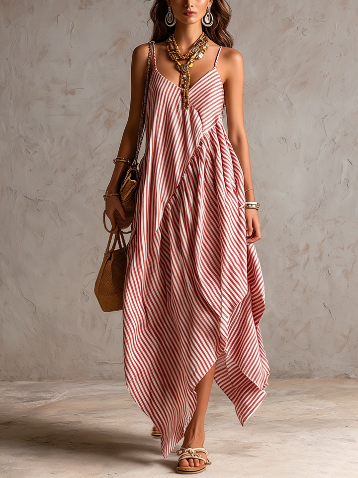 Pasiasta boho sukienka maxi