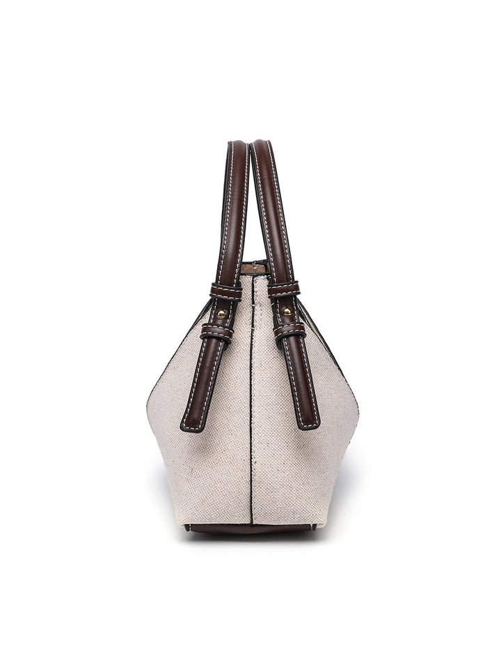 Women's Crossbody Canvas Wallet With Gold Zipper