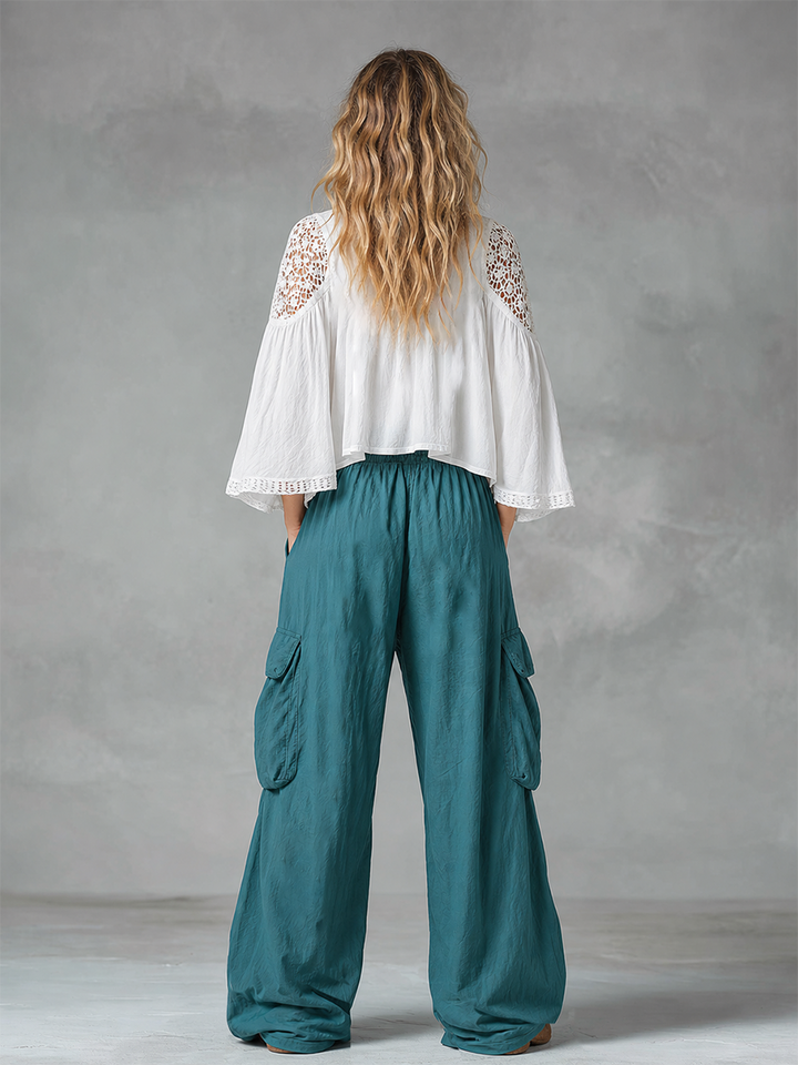 Ensemble de pantalons utilitaires vintage en dentelle
