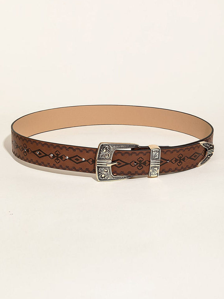 Women's Fashion Western Style Patterned Belt MDA0127H2Y
