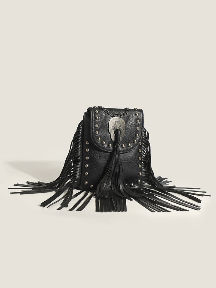 Women's Fashion Western Cowboy Style Tassel Bag